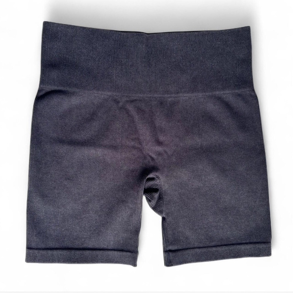 JoyLab black / dark grey ribbed biker shorts
